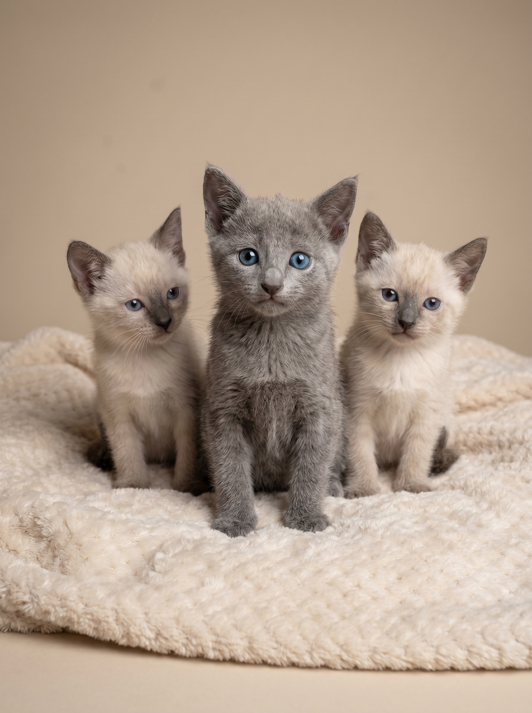 Russisch Blau Katze Portrait